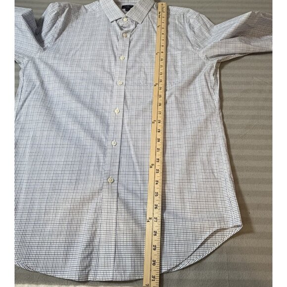 J Crew Thompson Shirt Mens 16 16.5 Large Check Button Up Career Minimalist - Picture 6 of 7